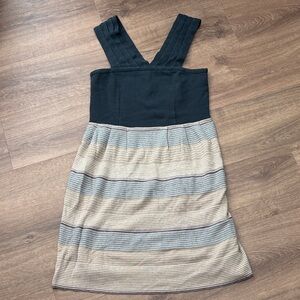 Anthropologie Knitted & Knotted Shimmer Stripe Dress Size Medium